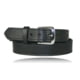 Boston Leather Traditional 1 1/2in Off Lined Duty Belt, Nickel, Nickel Buckle, Basket Weave, Black, 42 in, 6582ST-3-42