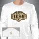 Brunton White Long Sleeve T-Shirt - 1894 Logo -  Large WL1894-LG