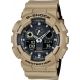 Casio Tactical G-Shock Analog-Digital Watch, Tan, Adjustable, GA100L-8A