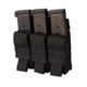 Chase Tactical Triple Pistol Mag Pouch, Black, One Size, NSN NONE, CT-20PMP3-BK