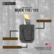 Clip &amp; Carry Kydex Sheath for the Buck 110/112 Folding Knife, Black, BUCK110-112-BLK