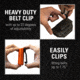 Clip &amp; Carry Kydex Sheath for the Buck 110/112 Folding Knife, Black, BUCK110-112-BLK