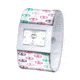 Dakota Watches Fashion Cuff, White Dial, Peace Cuff 2936-7
