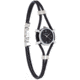 Dakota Watches Ladies Cord, Black Dial, Black Cord 2039-1