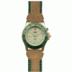 Dakota Watches Outrider, Champagne Dial, Gold Case, Green Bezel 2404-8