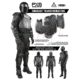 Damascus Protective Gear Phenom6 PX6 Tactical Riot Suit, Black, 2XL/3XL, PX6 -2XL/3XL