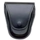 DeSantis Leather Handcuff Case, S&amp;W 100 Handcuffs, Brass Snap Closure, Ambidextrous, Plain, Black, U25BJG1Z2