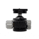Double Tap Industries 360 Degree Ball Head for Stronghold Tripod, Black, TRI-BH