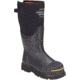 Dryshod Steel-Toe Adjustable Gusset Work Boot, Black/Yellow, 16, STG-UH-BK-016