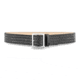 1-3/4&quot; Hi-Gloss Leather 4 Row Stitch Garrison Belt w/ Solid Brass/Nickel
