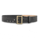 2-1/4&quot; Basketweave Leather Sam Browne Duty Belt (Half Lined) with Gold Buckle