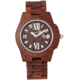 Earth Wood Heartwood Bracelet Watch w/Date, Red, One Size, ETHEW1503