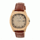 Earth Wood Sherwood Leather-Band Watch w/ Date, Khaki/Tan, Standard ETHEW2701
