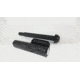 EDEMO Monadnock 9452 AutoLock Patrol Kit, 22in Baton w/Super Grip &amp; Power Safety Tip in Black Chrome, Hindi Baton Cap, 360 Degree Swivel Holder in BW Black 1000627, EDEMO1