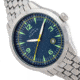 Elevon Atlantic Bracelet Watch w/Date, Silver/Blue, One Size, ELE119-4