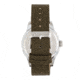 Elevon Bandit Leather-Band Watch w/Date, Olive/Black, One Size, ELE118-4
