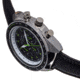 Elevon Chronograph Leather-Strap Watch, Black, ELE127-4, Black, One Size, ELE127-4