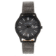 Elevon Concorde Leather-Band Watch w/ Date, Black/Gunmetal, One Size, ELE115-5