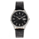 Elevon Concorde Leather-Band Watch w/ Date, Silver/Black, One Size, ELE115-2