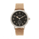 Elevon Northrop Leather-Band Watch, Tan/Black, ELE110-4