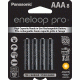 Eneloop Pro AAA - 8 Pack 3rd Generation, White, BK-4HCCA8BA