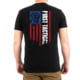 First Tactical Vertical Flag Graphic T-Shirt - Men's, Charcoal Grey, Medium, 112557-019-M