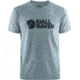 Fjallraven Logo T-Shirt - Mens, Uncle Blue/Melange, Small, F87310-520-999-S