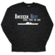 Fox Outdoor Long Sleeve Imprinted T-Shirt, American Navy - Black, Medium, 64-6342 M