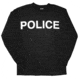 Fox Outdoor Long Sleeve Imprinted T-Shirt, Police - Black - White Imprint, Large, 64-648 L