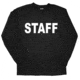 Fox Outdoor Long Sleeve Imprinted T-Shirt, Staff - Black - White Imprint, Large, 64-647 L
