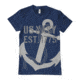 Fox Outdoor Navy One-Sided Imprinted T-Shirt, Navy Anchor / Navy, Medium 63-531 M
