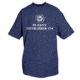 Fox Outdoor Navy One-Sided Imprinted T-Shirt, Navy Established Vintage / Navy, Small, 63-996 S