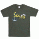 Fox Outdoor Navy One-Sided Imprinted T-Shirt, Sea Bee Anchor / Olive Drab, Large, 63-950 L