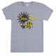 Fox Outdoor Navy One-Sided Imprinted T-Shirt, Sea Bee Helm / Heather Grey, Large, 63-951 L