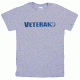 Fox Outdoor Navy One-Sided Imprinted T-Shirt, Veteran US Navy / Heather Grey, Large, 63-487 L
