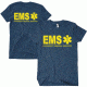 Fox Outdoor Two-Sided Imprinted T-Shirt - Men's, Large, EMS - Navy - Gold Imprint, 64-627 L