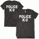 Fox Outdoor Two-Sided Imprinted T-Shirt - Men's, Large, Black/Police K-9/White Imprint, 64-623 L
