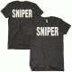 Fox Outdoor Two-Sided Imprinted T-Shirt - Men's, Large, Black/Sniper/White Imprint, 64-6165 L