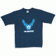 Fox Outdoor Youths Imprinted T-Shirt, Air Force - Navy, Extra Large, 64-835 XL