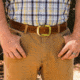 Galco SB26 1 1/2in Center Post Flat Back Basket Stamped Holster Belt