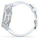 Garmin fenix 8 AMOLED 43mm GPS Watch, Silver with Whitestone Silicone Band, 010-02903-00