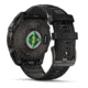 Garmin fenix 8 Sapphire Solar Edition 47mm GPS Watch, Carbon Gray DLC Titanium with Black/Pebble Gray Silicone, 010-02906-10