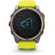 Garmin fenix 8 Sapphire Solar Edition 51mm GPS Watch, Titanium with Amp Yellow/Graphite Silicone, 010-02907-20