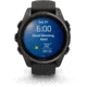 Garmin fenix 8 AMOLED 43mm GPS Watch, Sapphire, Carbon Gray DLC Titanium with Black/Pebble Gray Silicone, 010-02903-20