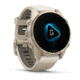 Garmin fenix 8 AMOLED 43mm GPS Watch, Sapphire, Soft Gold with Fog Gray/Dark Sandstone Silicone Band, 010-02903-10