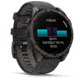 Garmin fenix 8 AMOLED 47mm GPS Watch, Sapphire, Carbon Gray DLC Titanium with Black/Pebble Gray Silicone, 010-02904-20