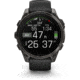 Garmin fenix 8 AMOLED 47mm GPS Watch, Sapphire, Carbon Gray DLC Titanium with Black/Pebble Gray Silicone, 010-02904-20