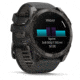 Garmin fenix 8 AMOLED 51mm GPS Watch, Sapphire, Carbon Gray DLC Titanium with Black/Pebble Gray Silicone, 010-02905-20