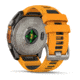Garmin fenix 8 AMOLED 51mm GPS Watch, Sapphire, Titanium with Spark Orange/Graphite Silicone Band, 010-02905-10