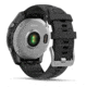 Garmin fenix E AMOLED 47mm GPS Watch, Stainless Steel with Black Silicone Band, 010-03025-02